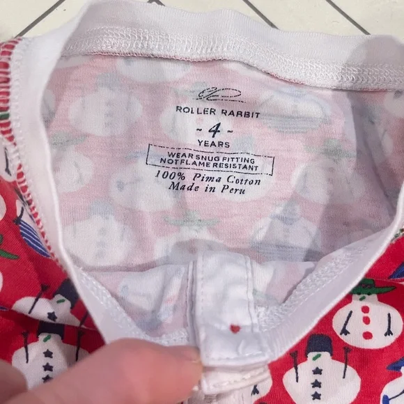 Roller Rabbit Winter Snowman Pajama Set - Picture 6 of 15